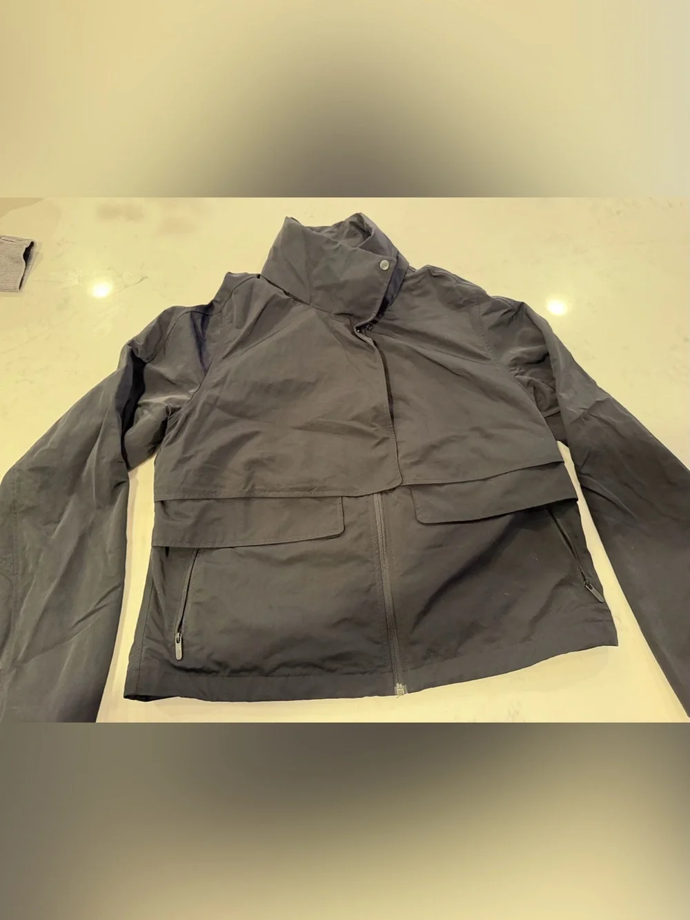 lululemon athletica Black Zip-Up Windbreaker Jacket
